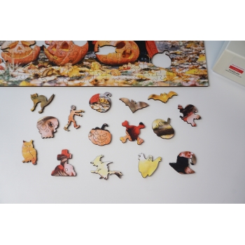 Halloween! Mroczne personalizowane puzzle format A3